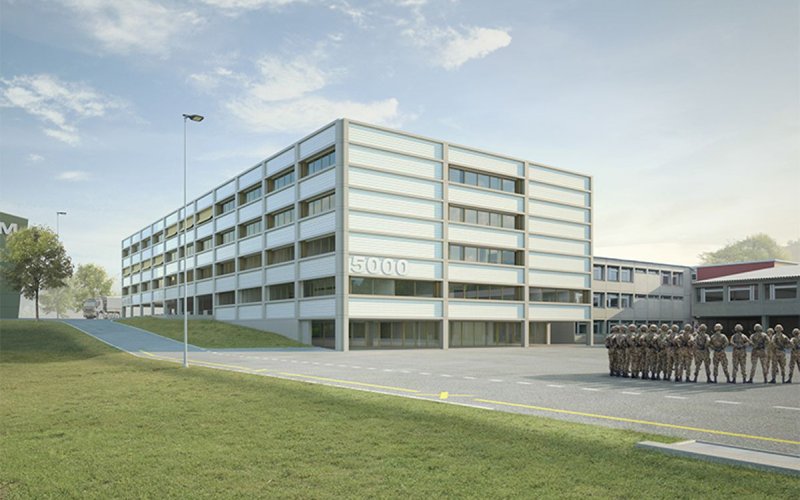 Armasuisse<br />Transformation et extension de la caserne de Drognens
